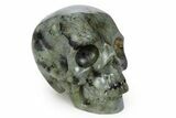 Realistic, Polished Labradorite Skull - Madagascar #381949-1